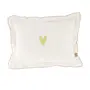 Zusss S26 kussen hartje rand gestikt 35x25cm