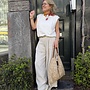 By Bar nilou jersey top off white