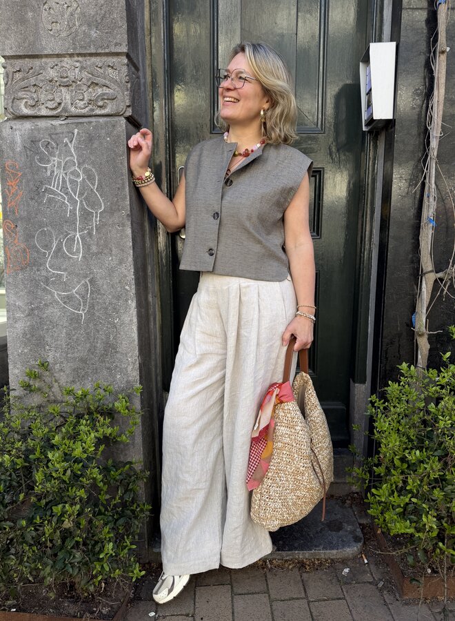 By Bar nori gilet charcoal