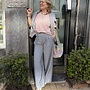 MEW hanna luna high wide pant light grey