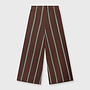10DAYS wide leg jogger stripes deep brown
