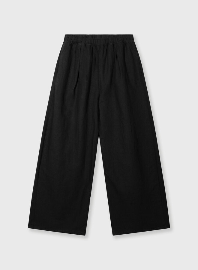 10DAYS flowy pants linen black