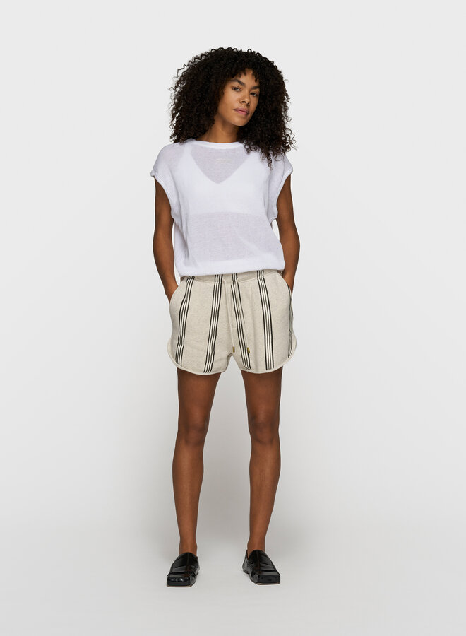 10DAYS balloon mesh top white