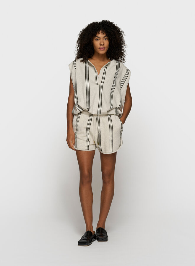 10DAYS balloon top stripes white