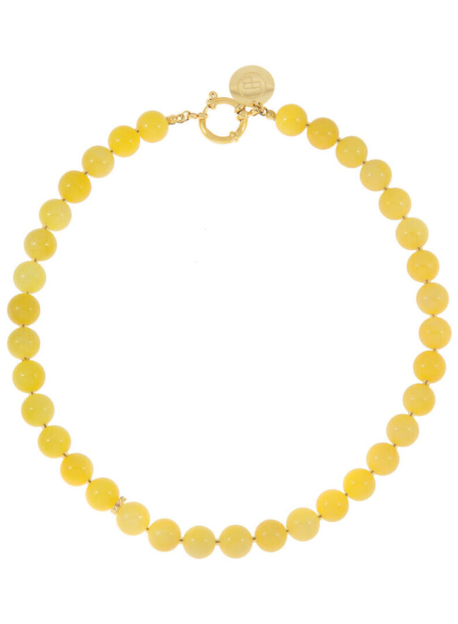 Ellen Beekmans ketting gemstone geel
