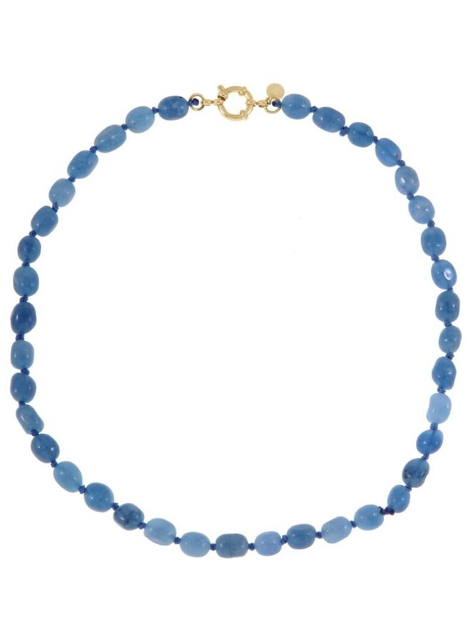 Ellen Beekmans ketting gemstone blauw