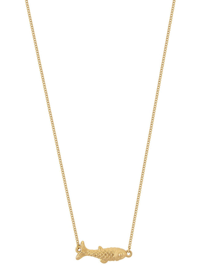 Ellen Beekmans ketting gouden vis