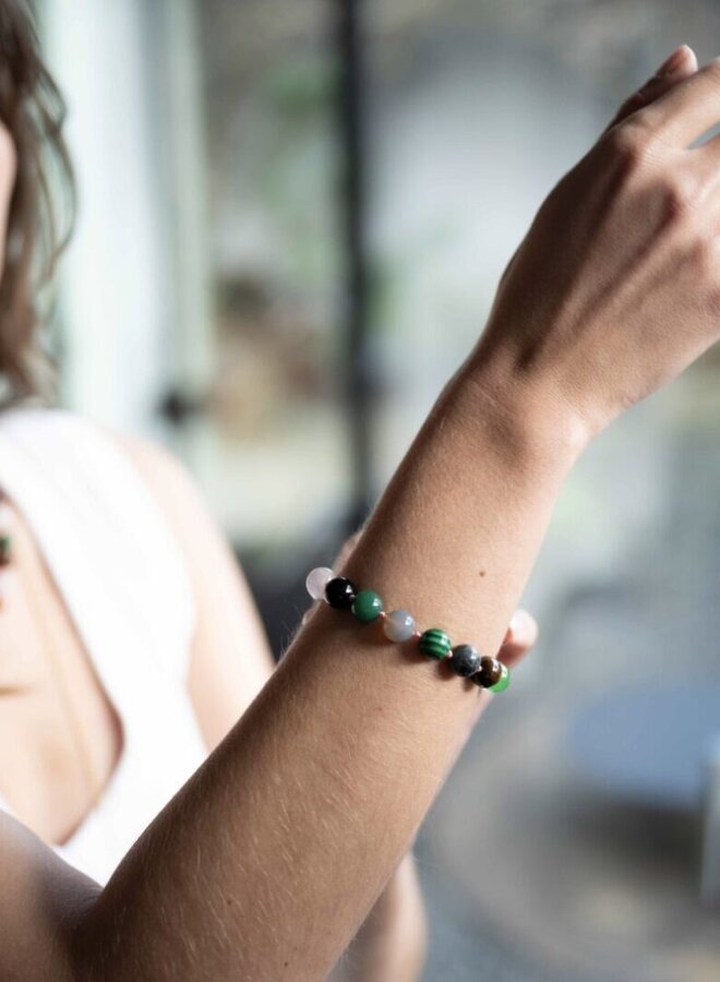 Ellen Beekmans gemstone armband multi colour