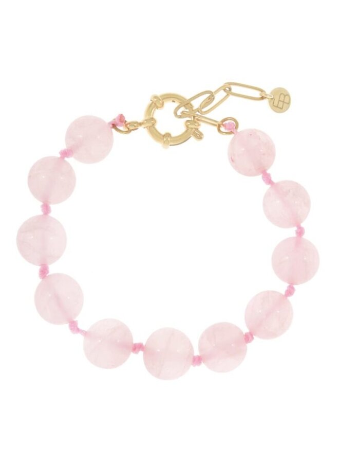 Ellen Beekmans gemstone armband licht roze