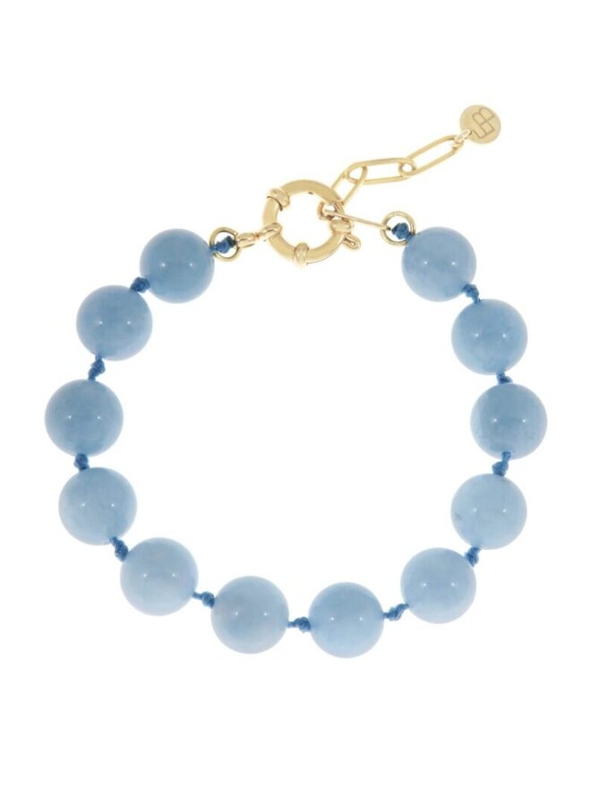 Ellen Beekmans gemstone armband licht blauw