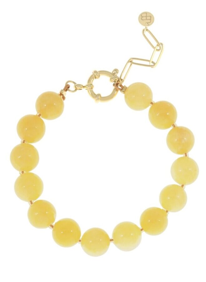 Ellen beekmans  gemstone armband geel