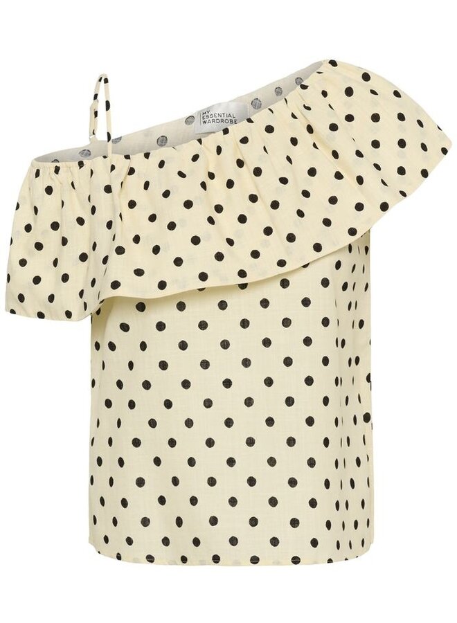 MEW nada florence blouse lemon icing