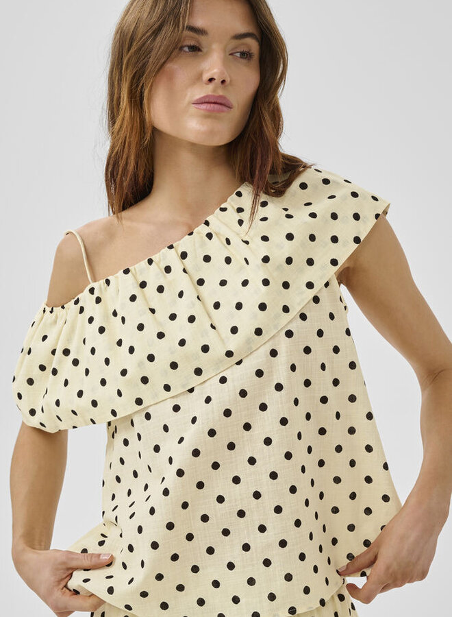 MEW nada florence blouse lemon icing