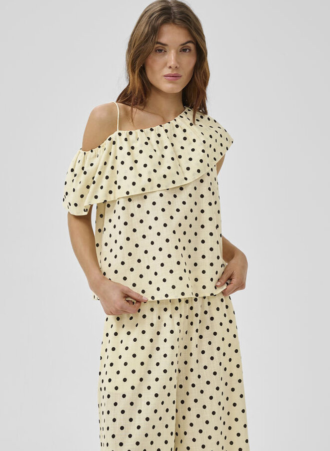 MEW nada florence blouse lemon icing