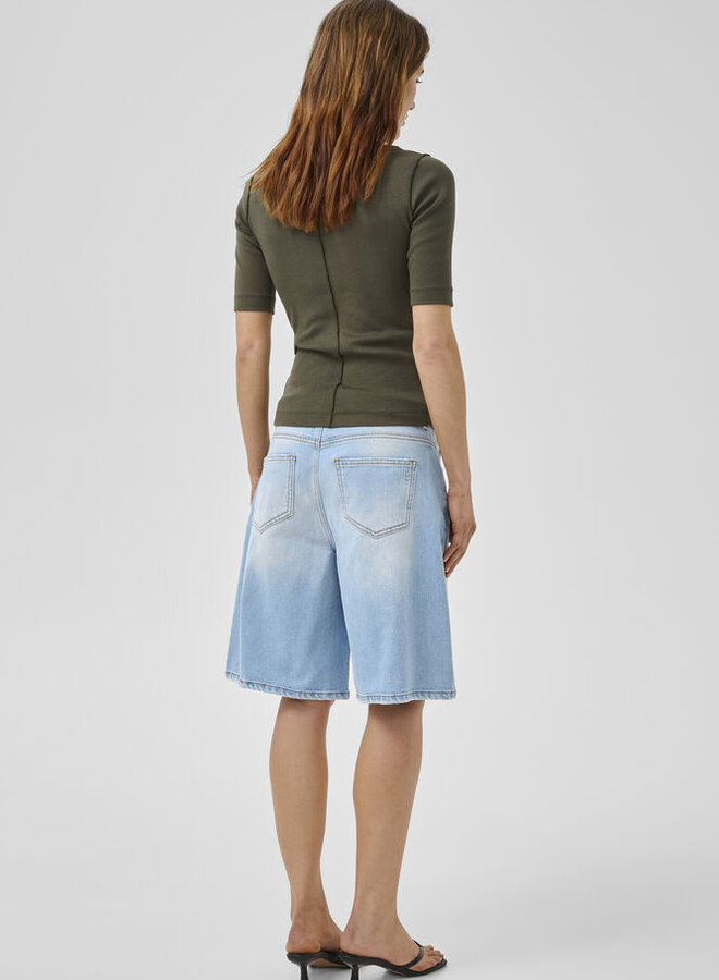 MEW zita 139 high wide shorts baby blue