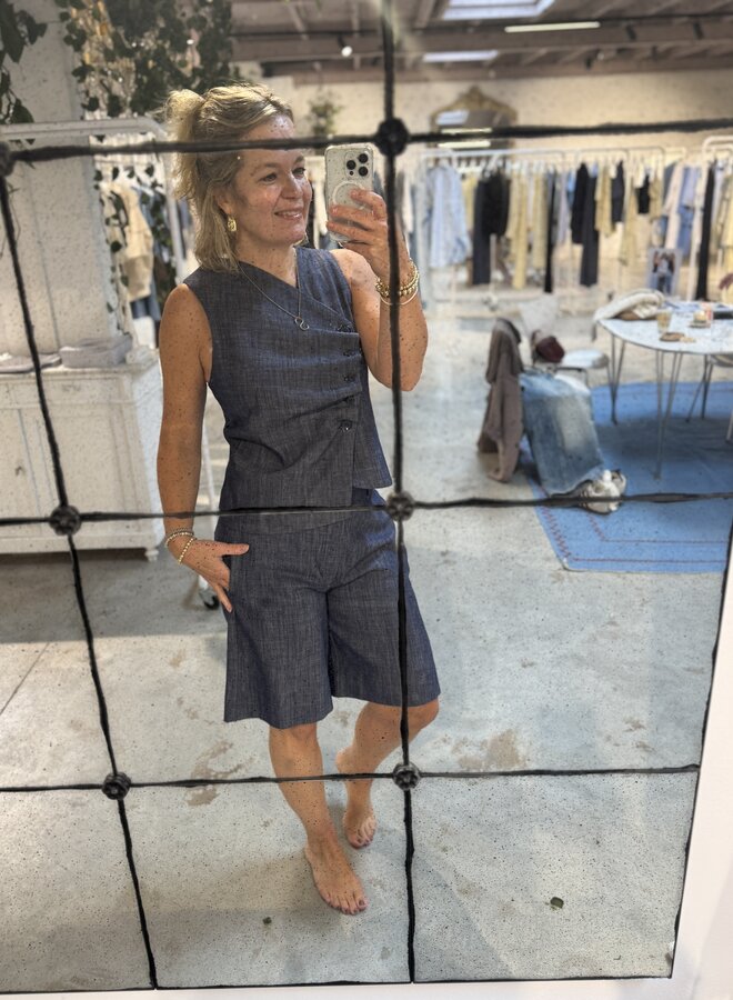 MEW dazzie top dark blue