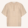 By Bar S26 vina linen blouse biscuit