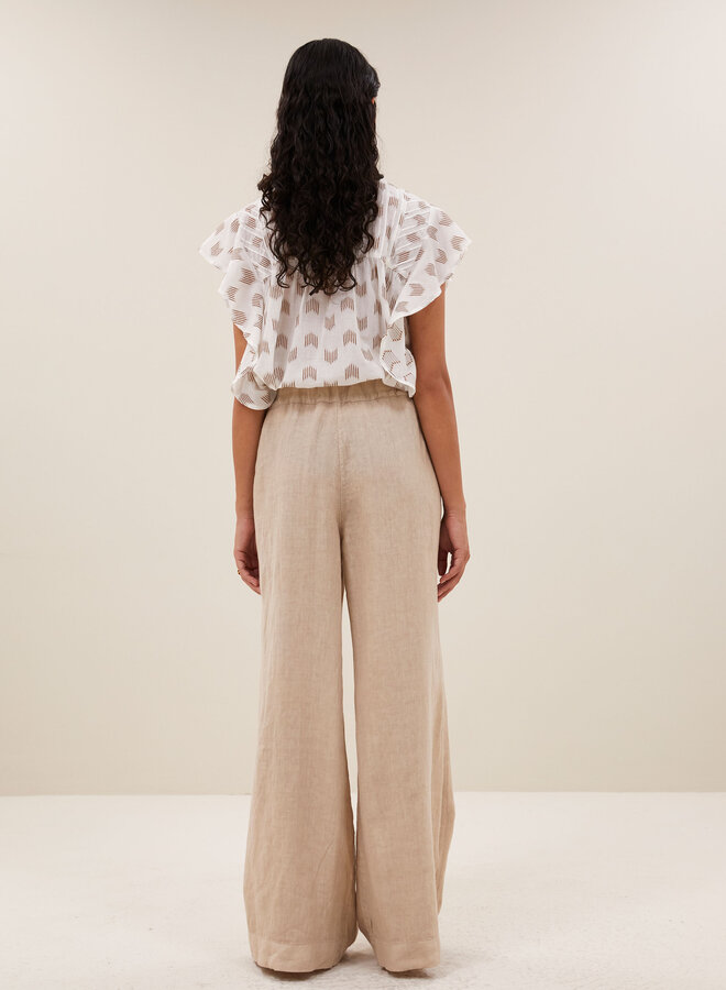 By Bar benji linen pants biscuit