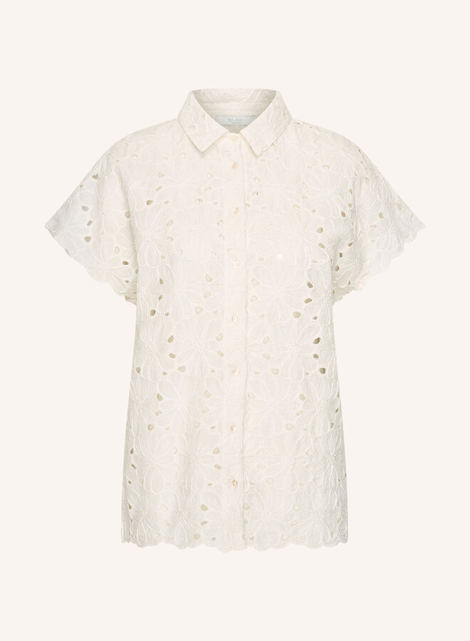 By Bar S26F karly flower blouse off white