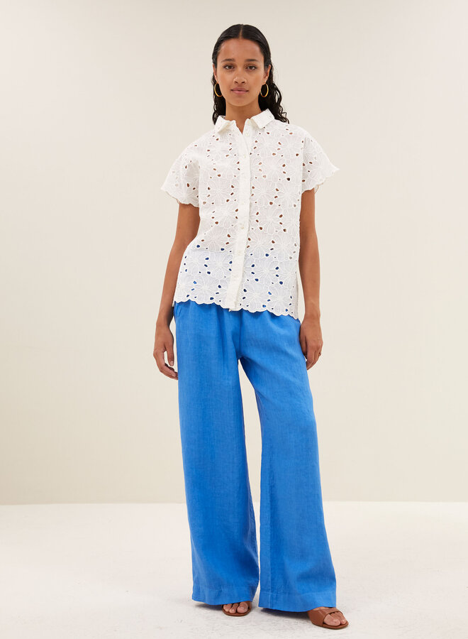 By Bar S26F karly flower blouse off white