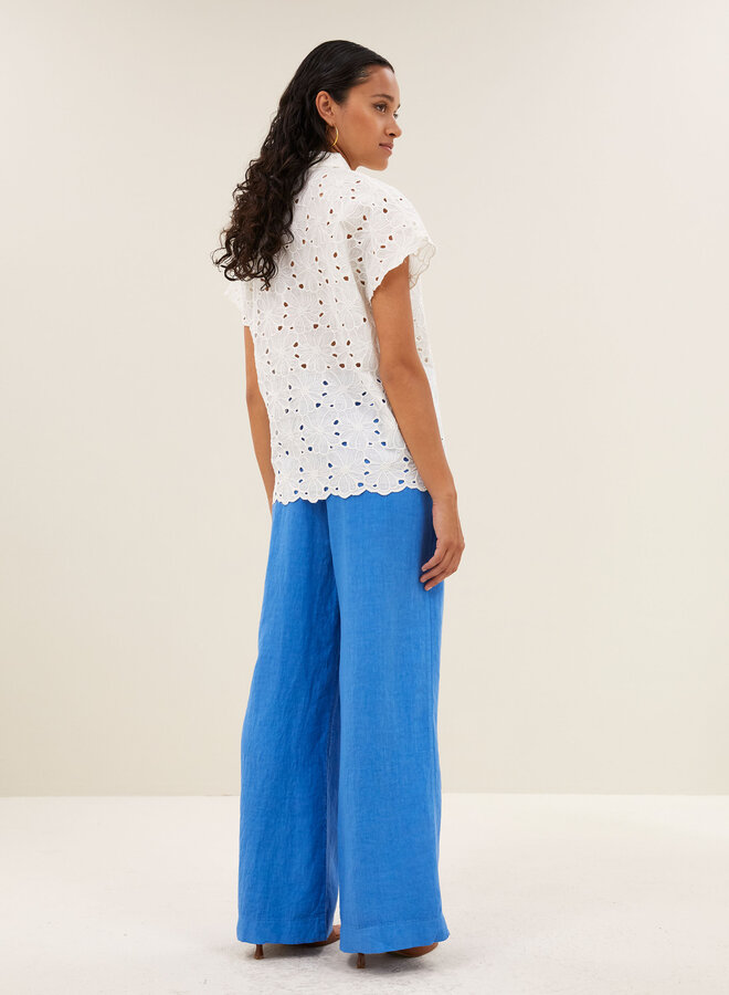 By Bar karly flower blouse off white
