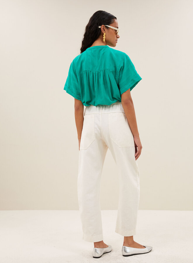 By Bar S26F alex dobby blouse green