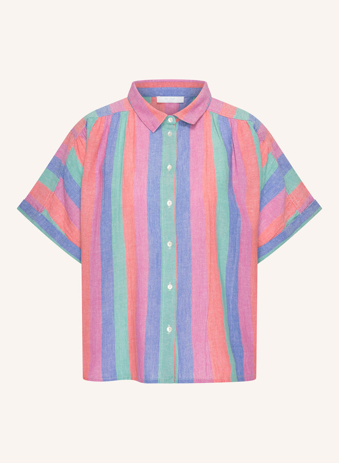 By Bar sunny rainbow pleats blouse