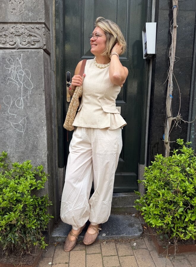 Second Female avida trousers eggnog