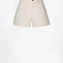 Dante6 S26F menton fringed denim shorts ivory