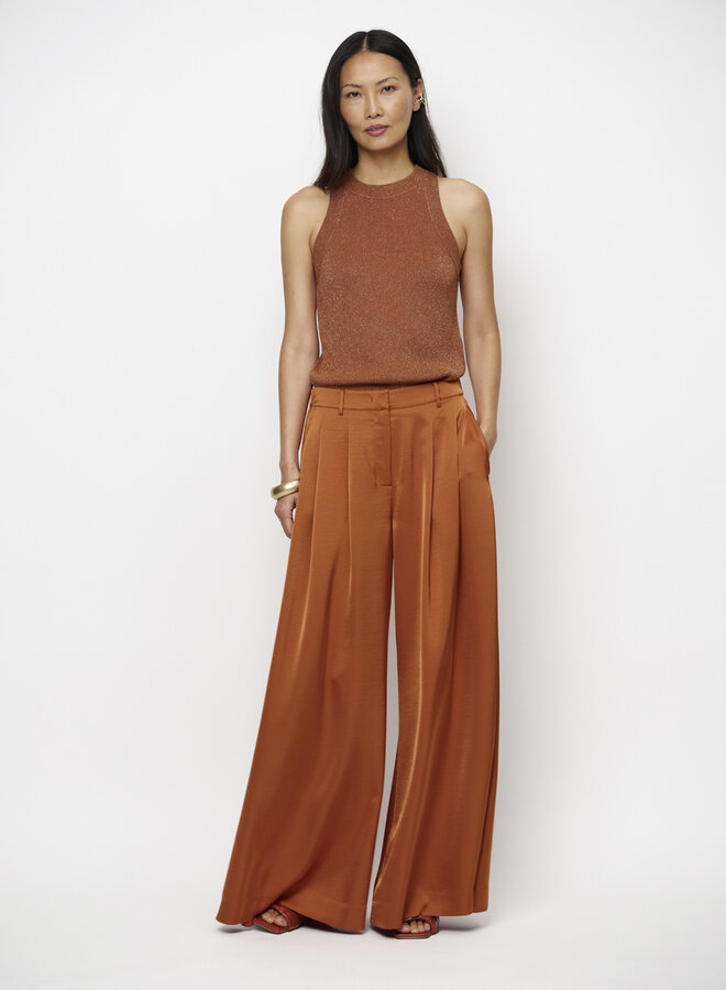 Dante6 noki metallic knitted tanktop amber glow