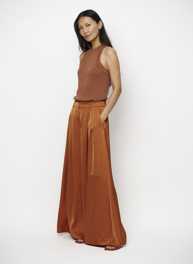 Dante6 noki metallic knitted tanktop amber glow