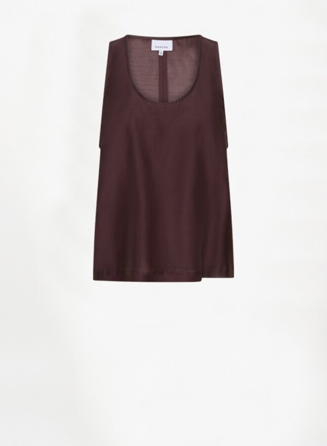 Dante6 corin relaxed fit tanktop cacao berry