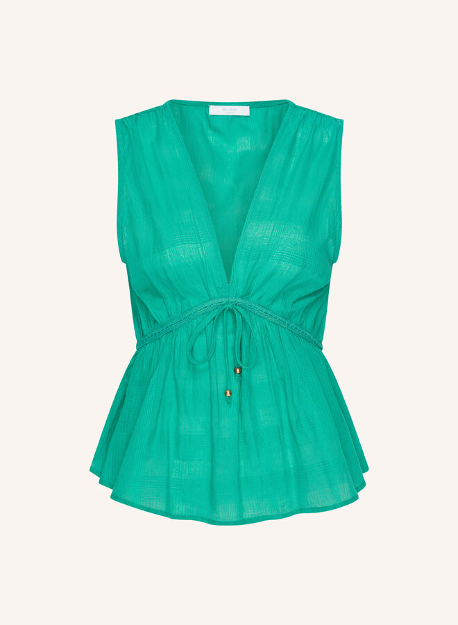 By Bar S26F meryl dobby top green