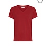 Moss fenya modal v neck tee rhubarb