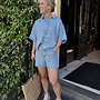 Moss S26F saphina shorts light blue