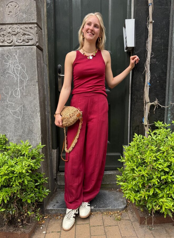 Moss S26F graciela franciska pants rhubarb