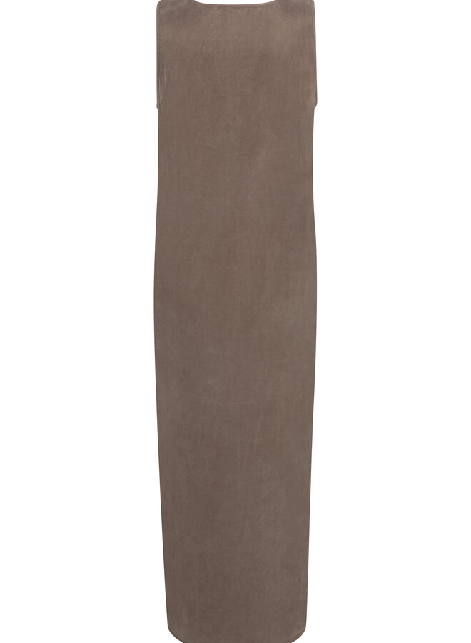 Yaya crinkle dress brown