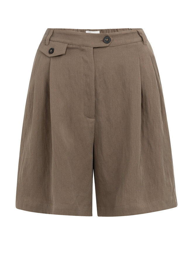 Yaya woven bermuda short brown