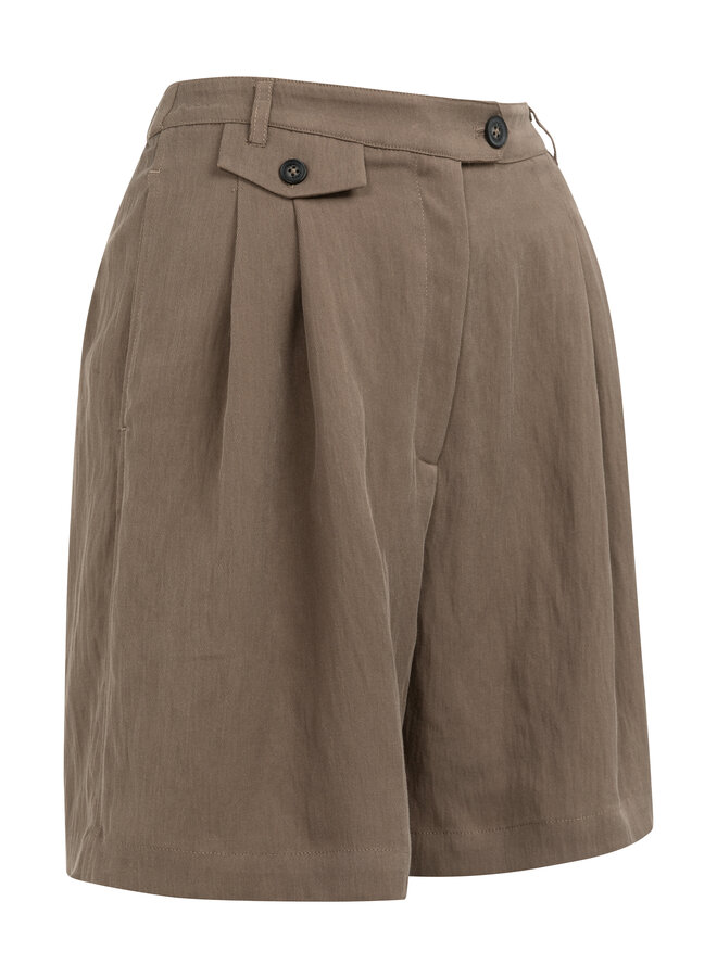 Yaya woven bermuda short brown