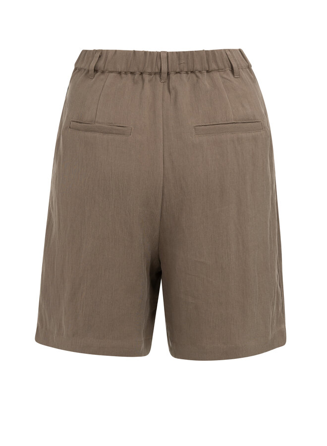 Yaya woven bermuda short brown