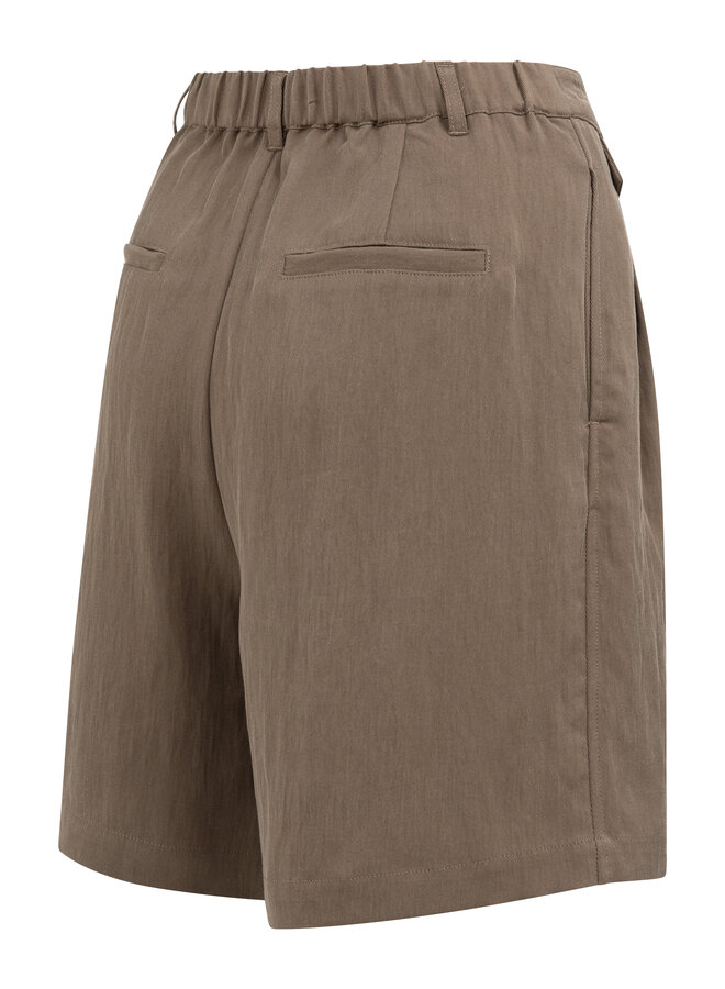 Yaya woven bermuda short brown