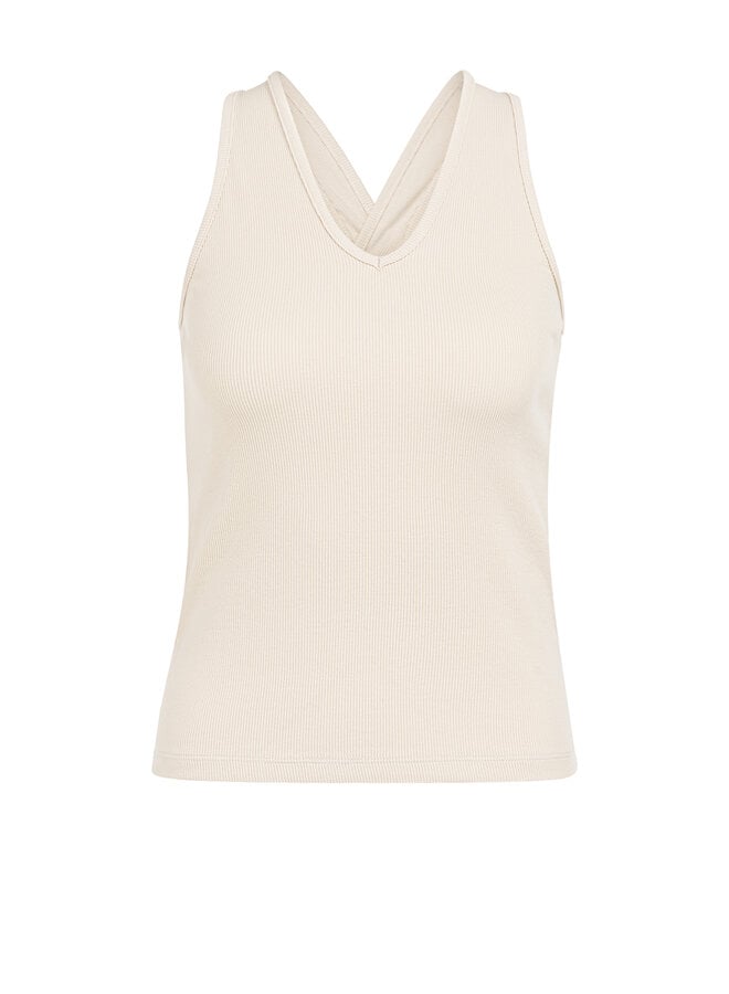 Yaya singlet with fancy racerback creme