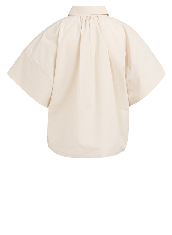 Yaya blouse with sleeve detail creme