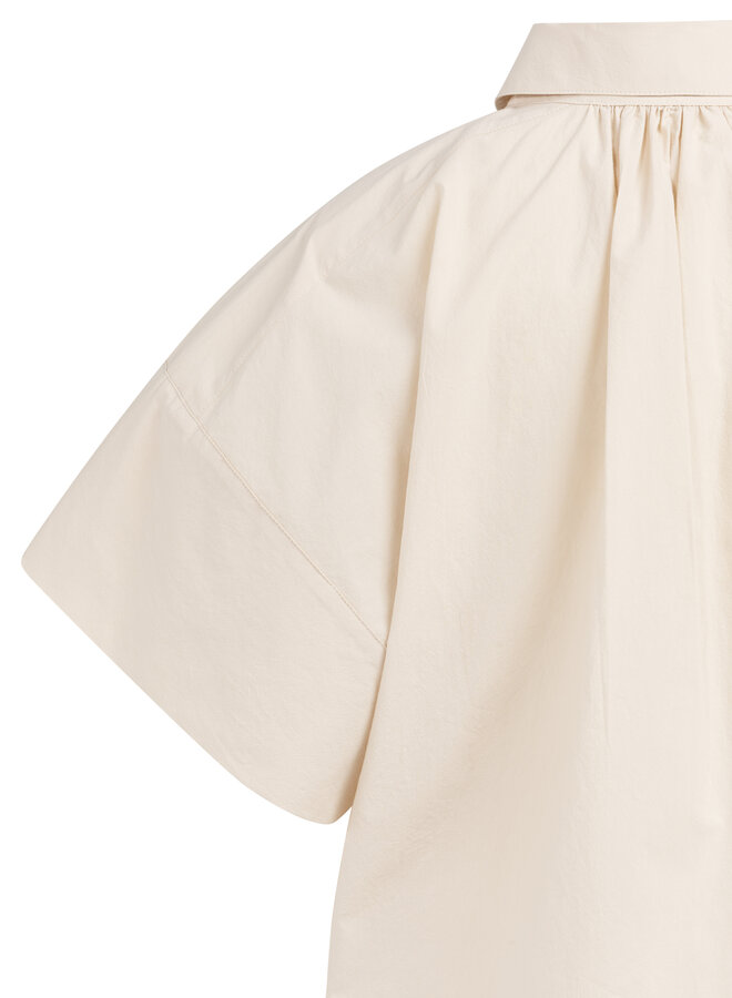 Yaya blouse with sleeve detail creme