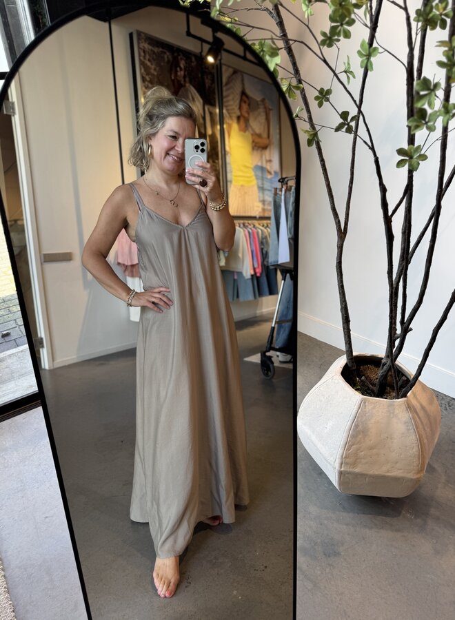 Circle morgan dress taupe