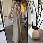 Circle morgan dress taupe