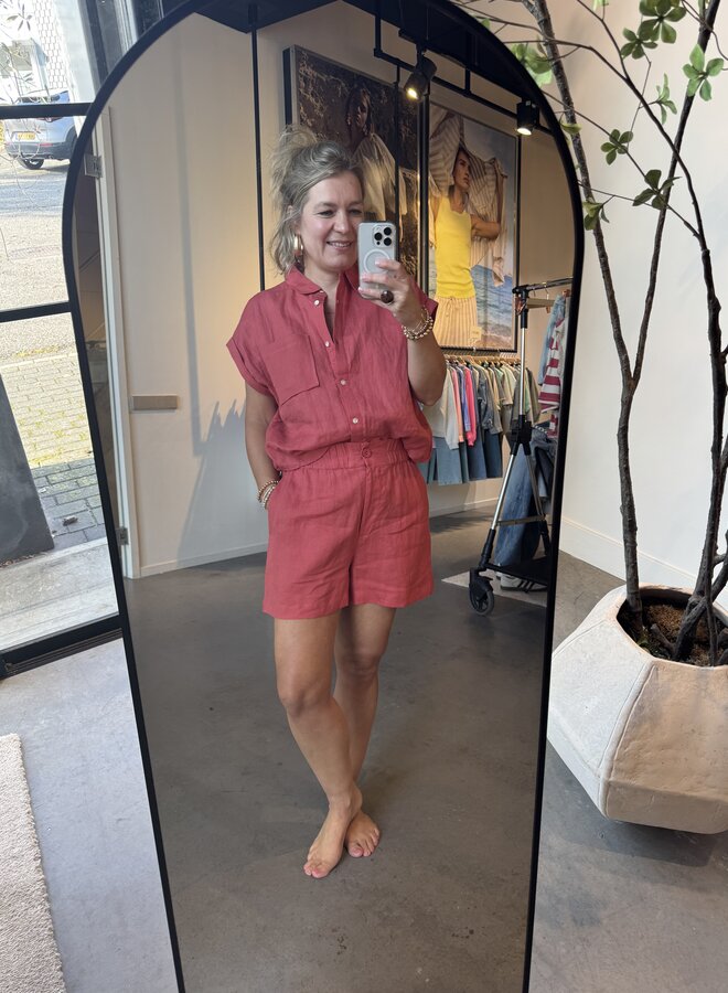 Circle lilou short mineral red