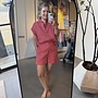 Circle lilou short mineral red