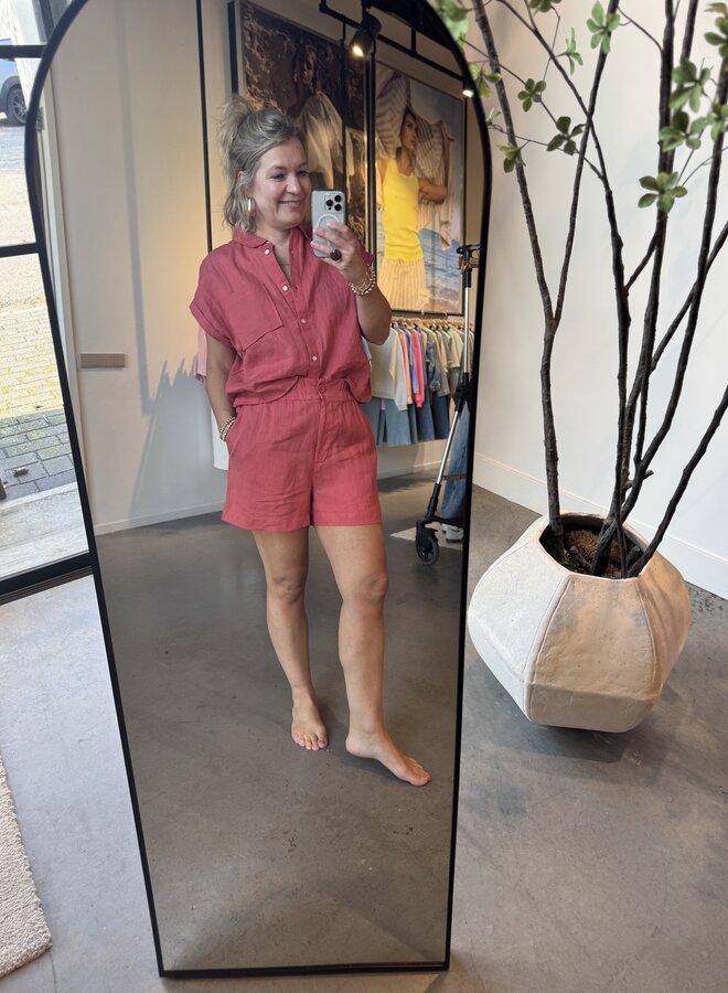 Circle lilou short mineral red