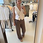 Yaya woven wide leg with pleaths brown (L32)
